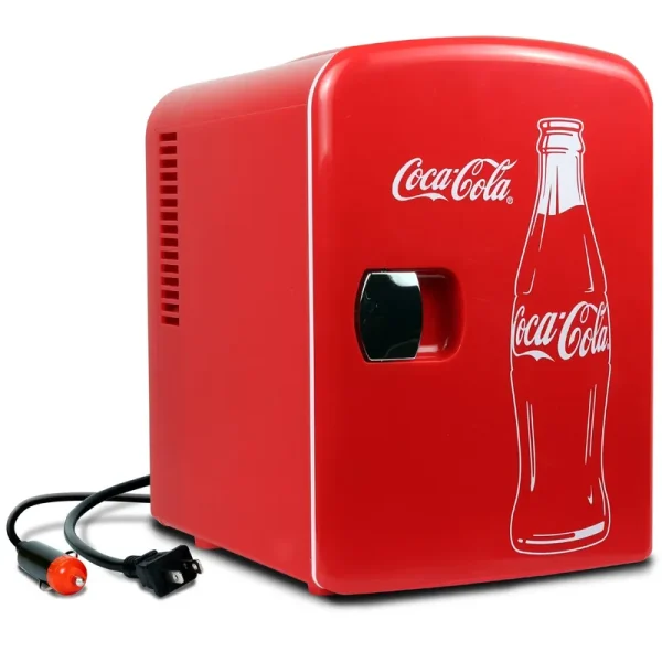 Classic Coca Cola 6 Can Personal Mini Cooler and Fridge
