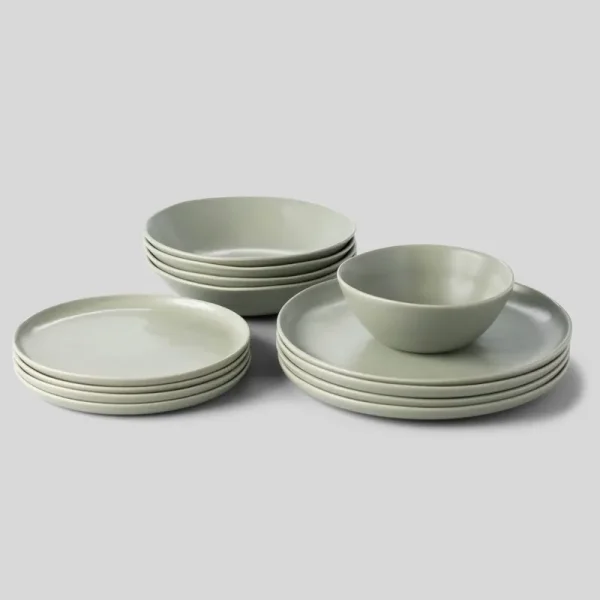Fable Base Dinnerware Set in Beachgrass Green