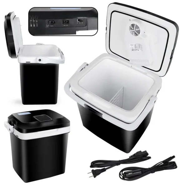 Newest Portable Iceless Thermoelectric Cooler Warmer Low Noise Car Electric Refrigerator Mini Fridge for Car Travel Trip Caming