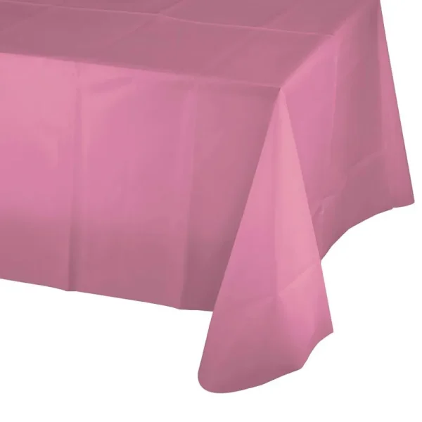 Amscan International Plastic Tablecover, New Pink