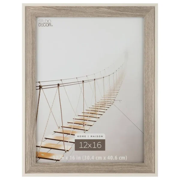 Studio Decor 12" x 16" Graywash & White Frame - Each