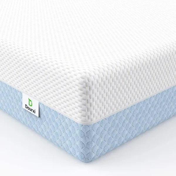 Dual Sided Crib and Toddler Mattress. 6 inch 2-in-1 Foam Baby Mattress for Standard Full Size Crib. with Removable Washable Cover