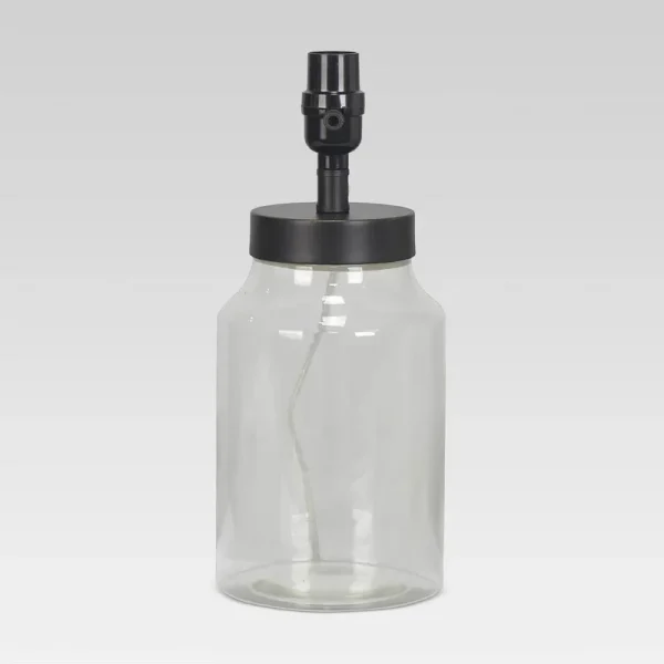Causal Fillable Small Lamp Base Clear Includes Energy Efficient Light Bulb - Threshold