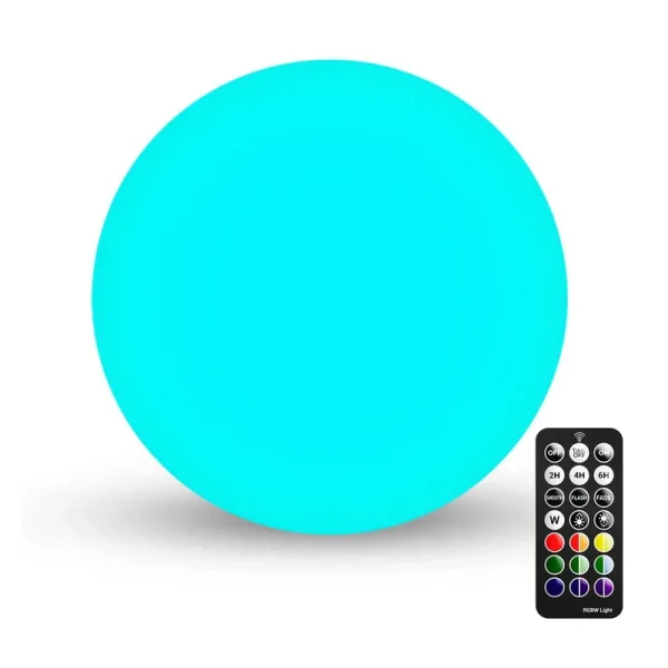 LOFTEK LED Light Ball : 6-Inch RGB Lamp with Remote, 16 Colors Changing Floating