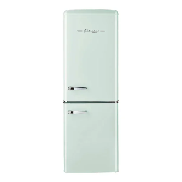 Unique Appliances Classic Retro 21.6 in. 7 Cu. ft. Retro Bottom Freezer Refrigerator in Summer Mint Green, Energy Star