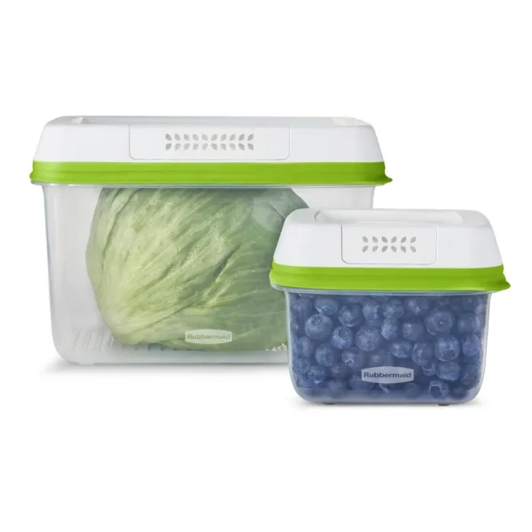 Rubbermaid Freshworks Containers & Lids, 2 Pack