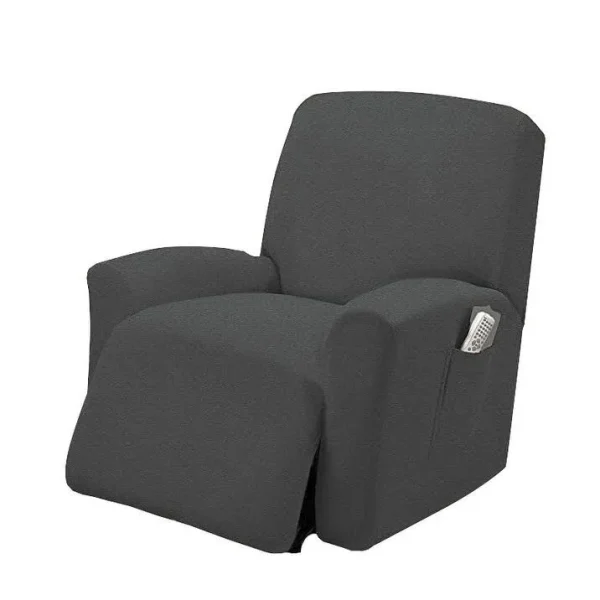 1 Piece Stretch Recliner Slipcover Stretch Fit Lazy Boy Recliner Cover - Grey