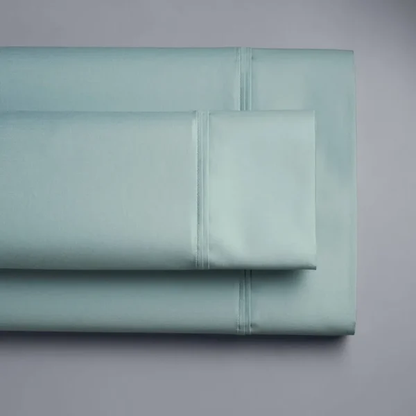 Simply Vera Vera Wang 800 Thread Count Egyptian Cotton Sheet Set or Pillowcases, Med Blue, kg PC 2pk