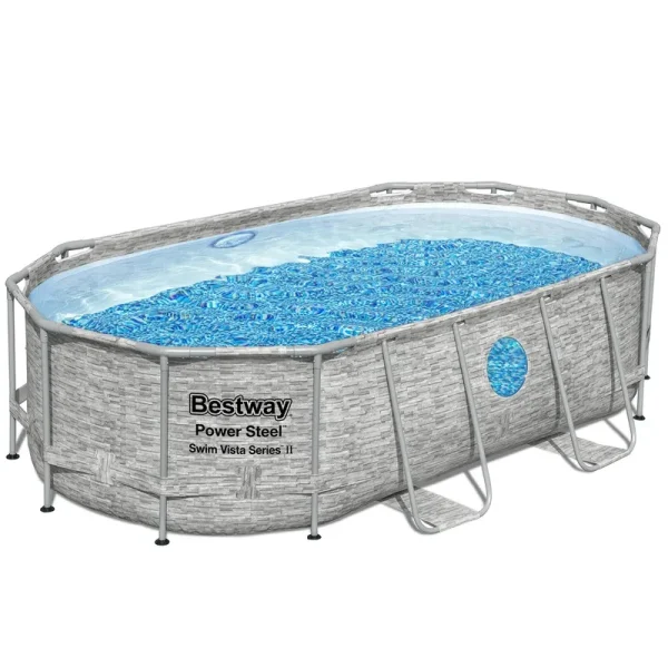 Bestway Power Steel Swim Vista 14' x 8'2" x 39.5" Above Ground Pool Set