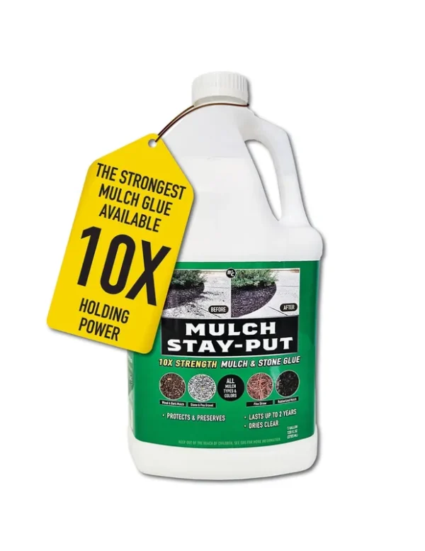 Mulch Stay Put Mulch, Stone Glue and Preservative