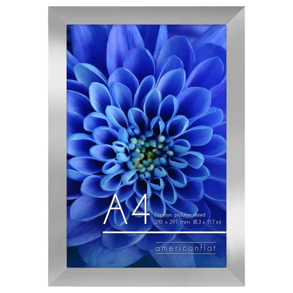 Americanflat A4 Picture Frame, Silver