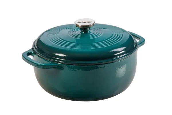 Lodge 6 Qt. Lagoon Enameled Cast Iron Dutch Oven