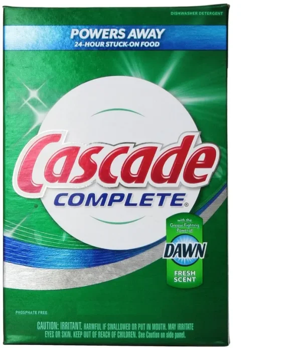 Cascade Complete Powder Dishwasher Detergent Fresh Scent 125 oz