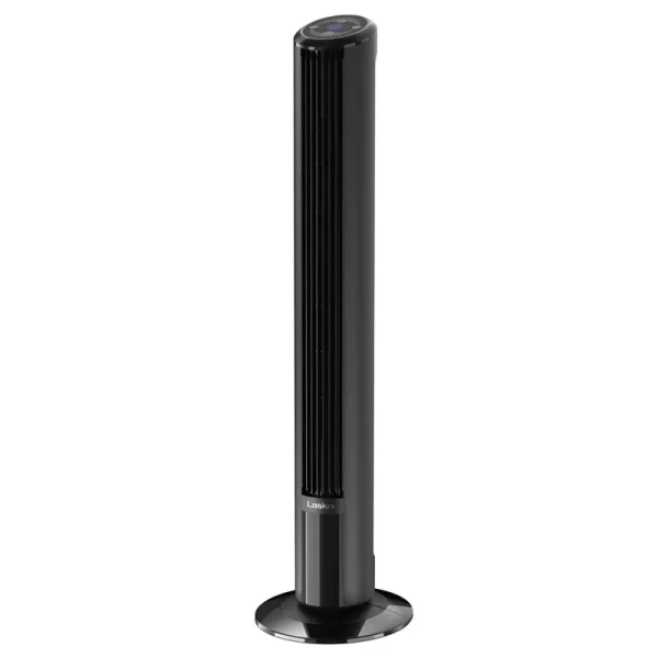 Lasko SlimForce 42 inch High Velocity Oscillating Tower Fan with Remote T42215, Black