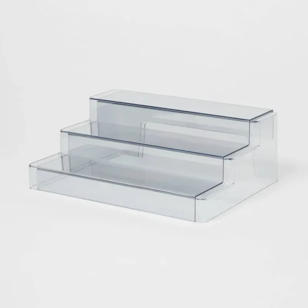 Plastic 3-Tier Expandable Shelf Clear - Brightroom