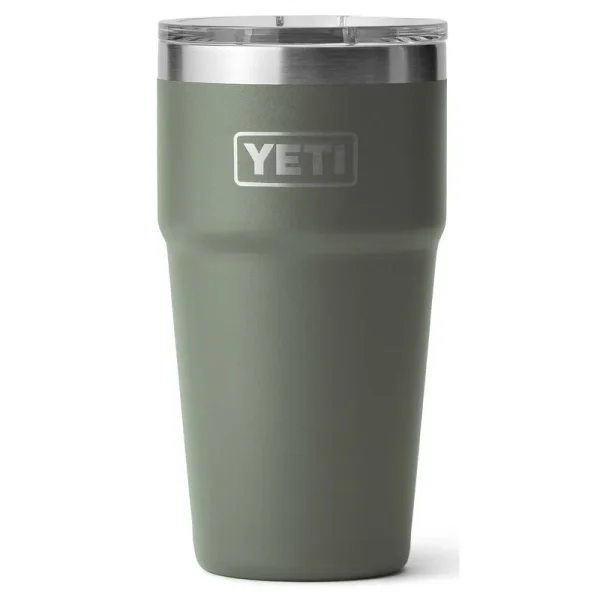 Yeti Rambler 16 oz Stackable Pint with Magslider Lid Camp Green