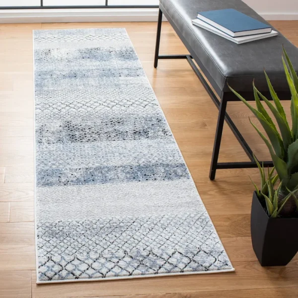 Safavieh Amelia ALA761G Grey / Light Blue - 2'2" x 8'