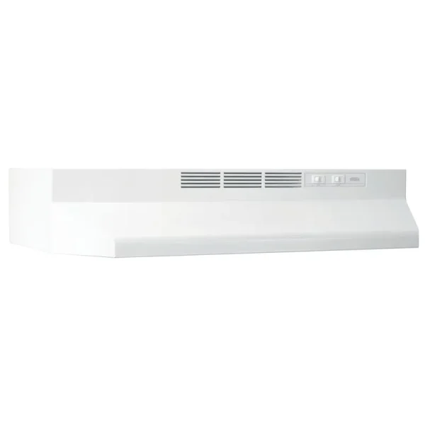 Broan 30-Inch Ductless Under-Cabinet Range Hood, White