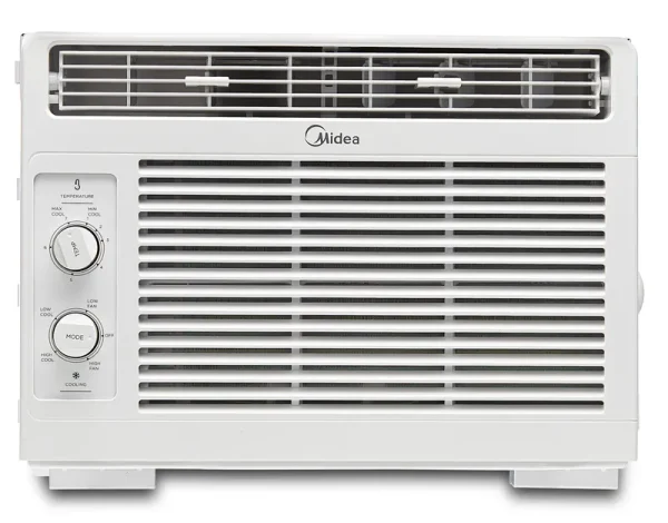 Midea 5, 000 BTU 150 Sq Ft Mechanical Window Air Conditioner, White, MAW05M1WWT, New