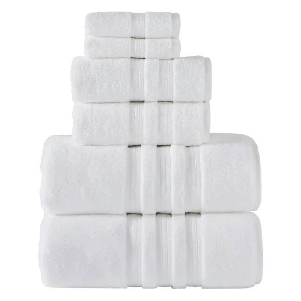 Member's Mark Hotel Premier 6-Piece Towel Set White