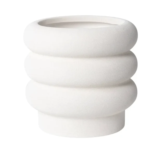Better Homes & Gardens Round Ceramic Bubble Planter - White - 1 Each
