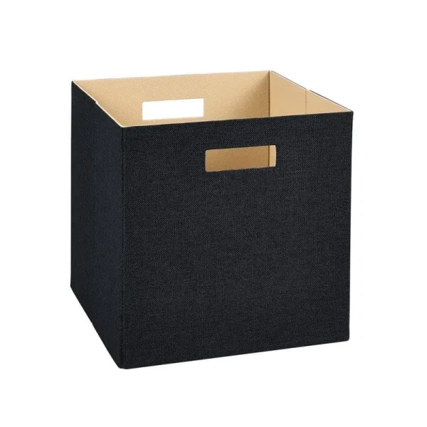 ClosetMaid Decorative Fabric Storage Bin, Black