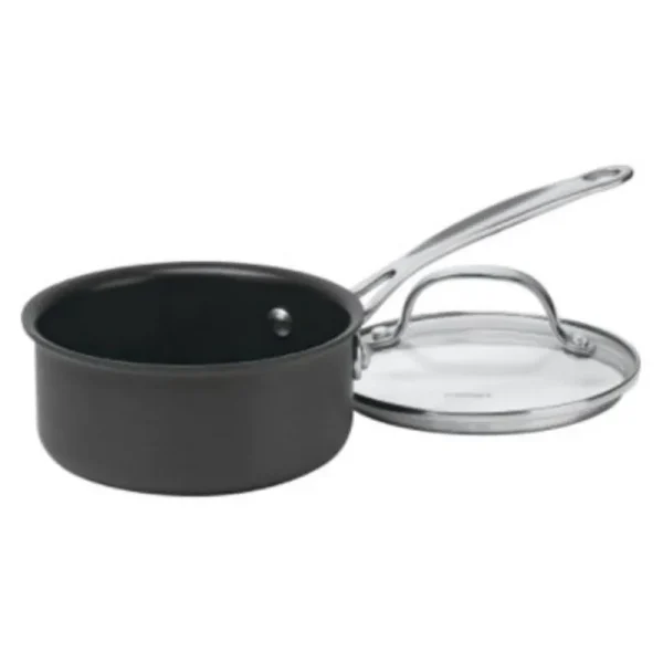 Cuisinart Chef's Classic Nonstick 1-Quart Hard-Anodized Saucepan with Cover