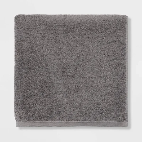 Oversized Everyday Bath Towel Dark Gray - Room Essentials