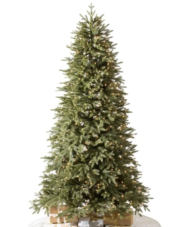 Balsam Hill 6.5ft Pre-Lit Stratford Spruce Premium Artificial Christmas Tree with Clear Incandescent Lights