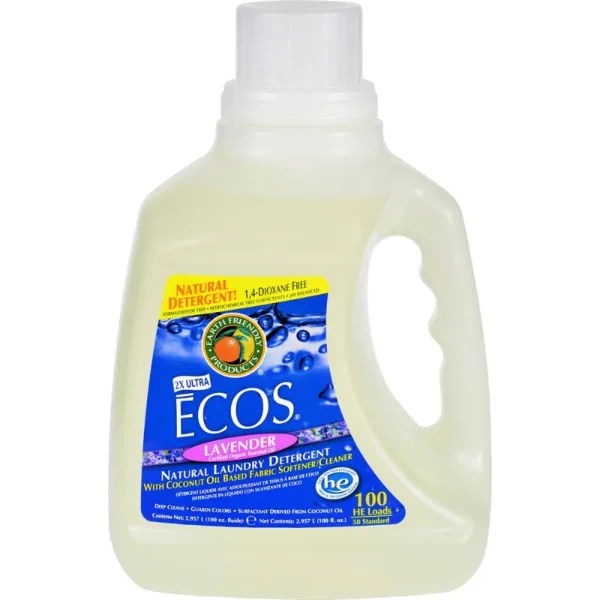 Earth Friendly Ecos Lavender Liquid Laundry Detergent - 100 fl oz jug