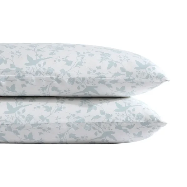 Laura Ashley 300-Thread Count Garden Palace Sheet Set - Standard Pillowcase Pair