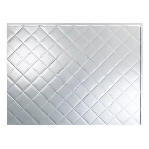 Fasade 18in x 24in Quilted Brushed Aluminum Backsplash Panel (5 Pack)