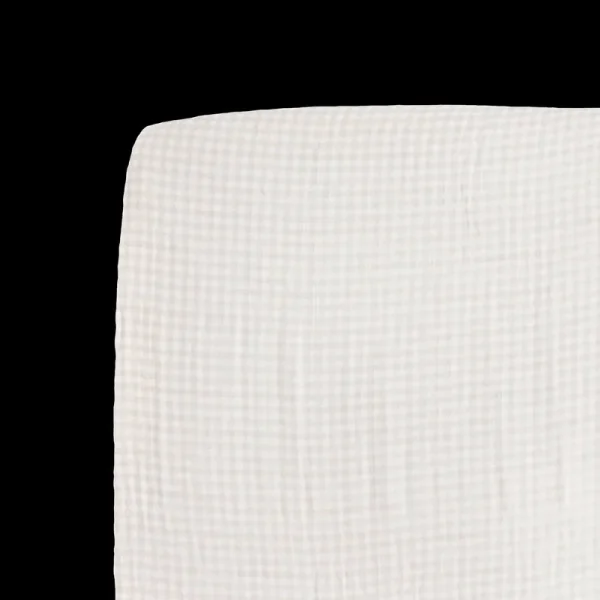 Little Unicorn Cotton Muslin Crib Sheet - Tan Gingham