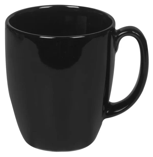 Corelle Mug, Stoneware, Black, 11 Ounce, Bulk Pack