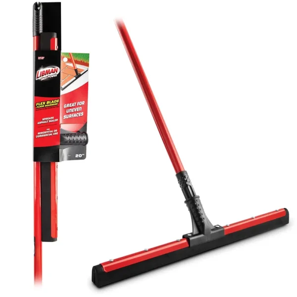 Libman 18 inch Flex Blade Floor Squeegee Set, Size: 20 inch, Red