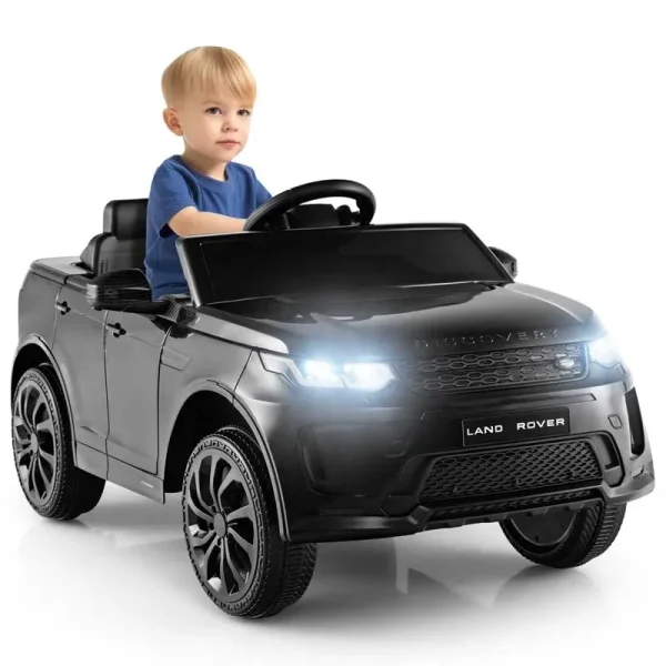 12V Kids Ride On Car, Licensed Land Rover Electric Vehicle Toy Car with Remote Control, LED Lights, Lockable Doors & Slow Start System