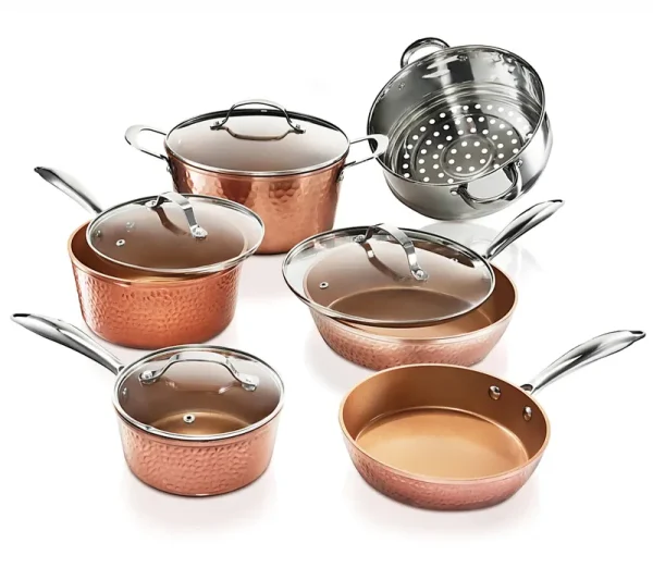 Gotham Steel - 10-Piece Cookware Set - Copper
