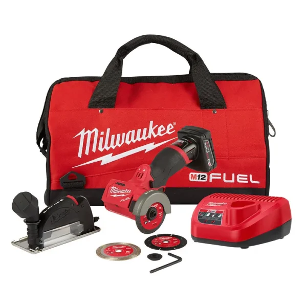 Milwaukee 2522-21XC - M12 Fuel 3 Compact Cut Off Tool Kit-Instock