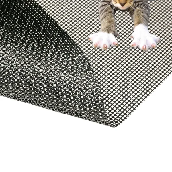 TOOLTRIZ Pet Proof Window Screen Replacement Kit, 60�� x 100�� Upgraded Thicken Charcoal Fiberglass Mesh for Sliding Pet Screen Door Repair Kit -