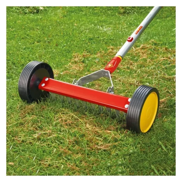 Wolf Garten URM3 Red & Yellow Dethatching Roller Rake