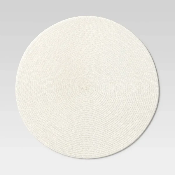 Polyround Charger Placemat Cream - Threshold