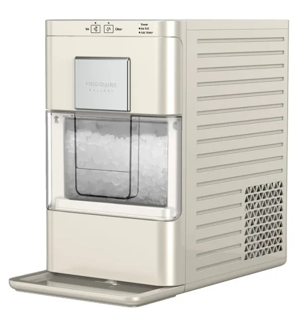 Frigidaire Gallery EFIC255 Countertop Crunchy Chewable Nugget Ice Maker 44lbs per Day Auto Self Cleaning 2.0 Gen Cream