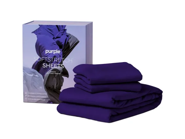 Purple Full Deep Purple SoftStretch Sheets