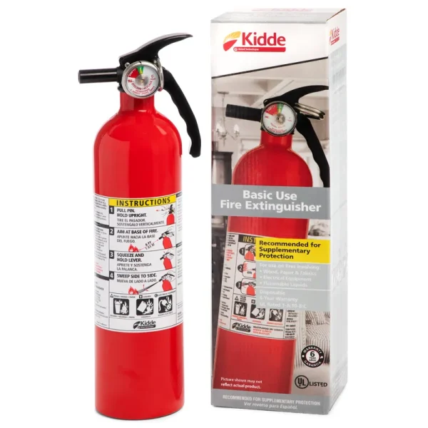 Kidde 1a10bc Basic Use Fire Extinguisher, 2.5 lbs, Red