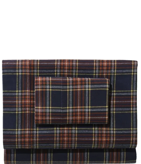 L.L.Bean Heritage Chamois Flannel Sheet Set, King, Macbeth