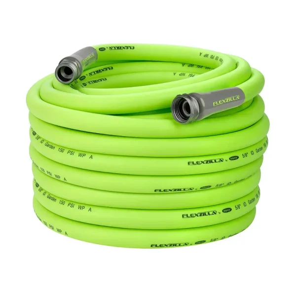Flexzilla HFZG5100YW Garden Hose 5/8in x 100ft Heavy Duty Lightweight Green