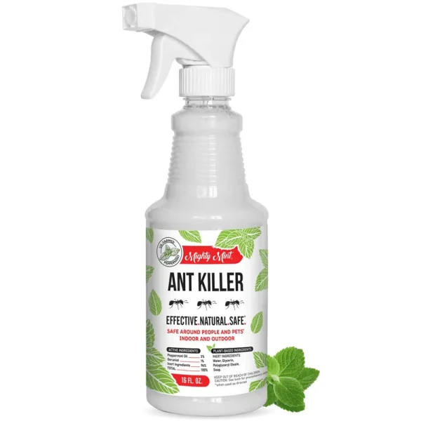Mighty Mint Natural Peppermint Oil Ant Killer + Repellent Spray, 16oz