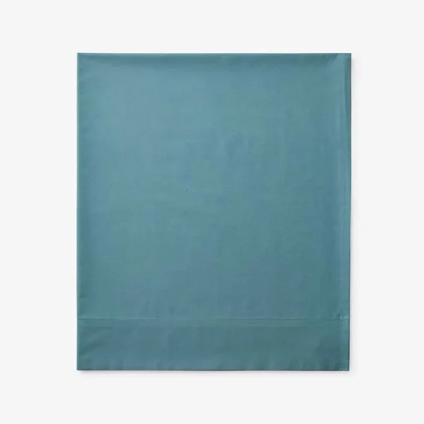 Legends Hotel Supima Cotton Percale Deep Pocket Flat Sheet - Mineral - Gray Size Oversized Queen | The Company Store