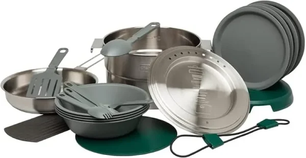Stanley Base Camp Cook Set for 4 | 21 Pcs Nesting Cookware