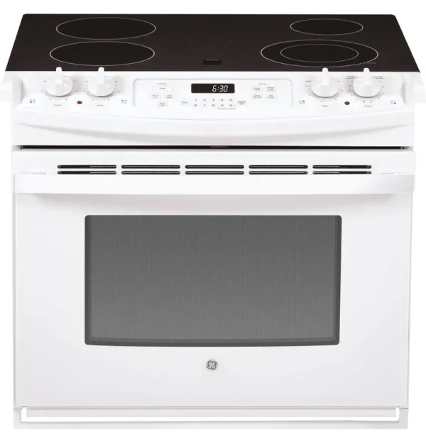 GE JD630DTWW 30" Drop-In Electric Range - White
